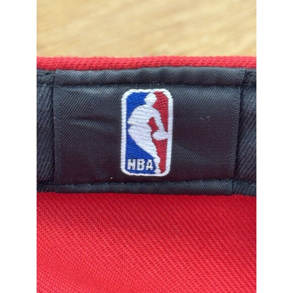 Houston Rockets Hat Cap Adult Fitted 8 1/8 Red NBA Plain Logo New Era Basketball - Picture 11 of 13